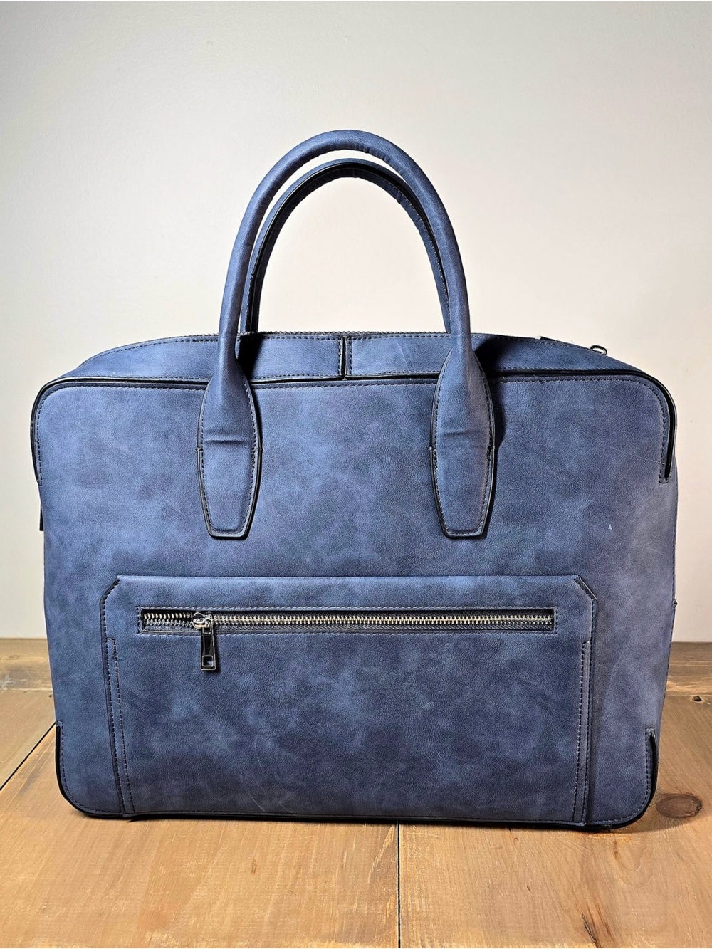NWT Alfani Men’s Blue Messenger Laptop Briefcase Bag